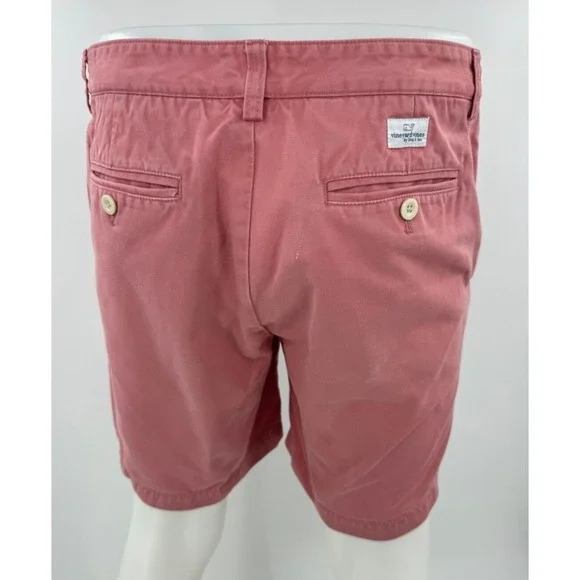 Vineyard Vines Men's Flat Front Club Shorts Size 32 Salmon Summer - Picture 5 of 11